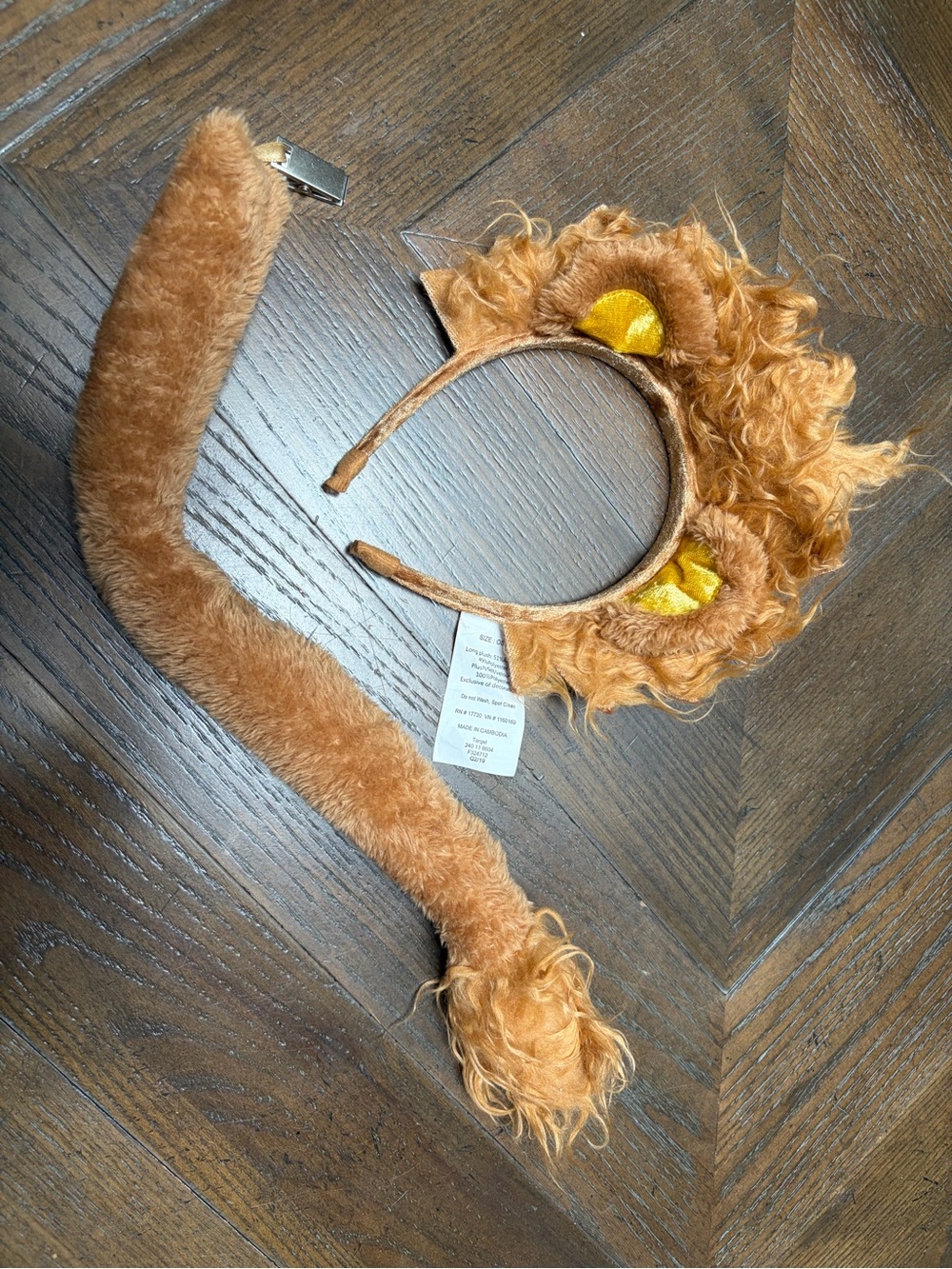 Kids Lion Costume Set Furry Mane Ears Headband & Tail Halloween Target